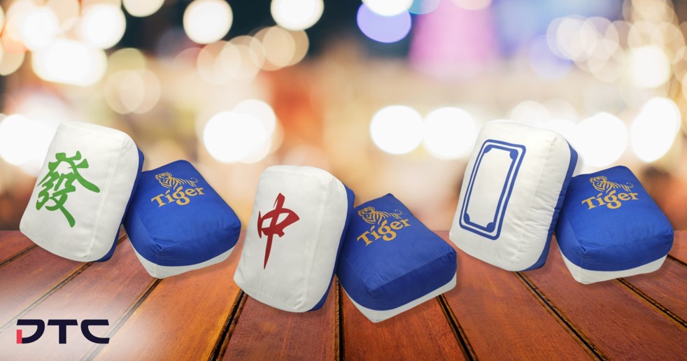 Tiger Beer CNY 2025 Prosperity Mahjong Cushions